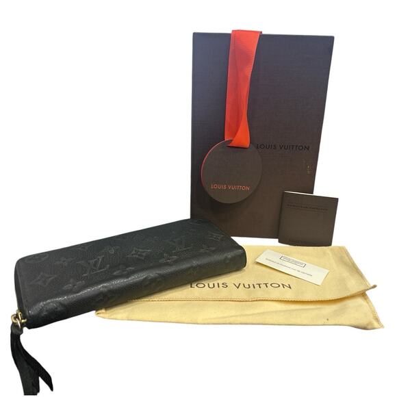 301. Louis Vuitton Empreinte Clemence Wallet Black - Picture 4 of 4